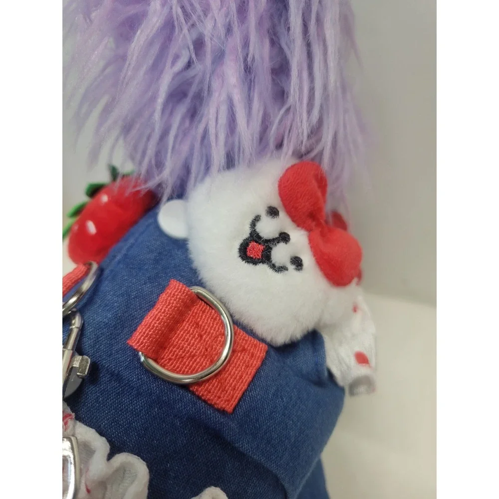 Pet Dog Cat Harness‎ Dress Leash Set Strawberry Puppy Vest Apparel S
